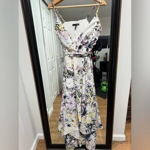 Aqua maxi wrap dress